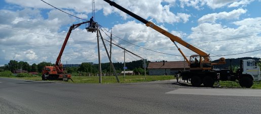 Монтаж опор и линий электропередач. Услуги спецтехники стоимость услуг и где заказать - Калачинск