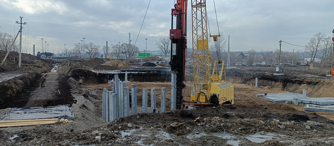 Аренда сваебоя для забивки бетонных свай в Исилькуле